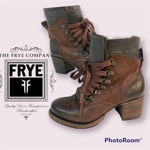 Frye Vera Hiker Boots Excellent Like New Condition